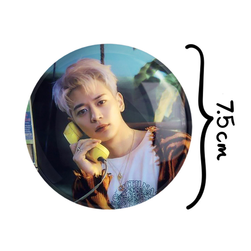 آینه جیبی خندالو مدل مینهو گروه شاینی Shinee  کد 21351