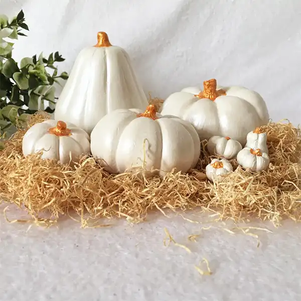 میوه تزئینی مدل کدو تنبل پاییزی کد 627 مجموعه 8 عددی