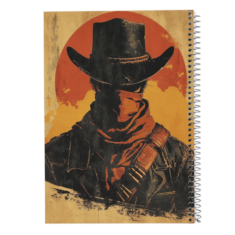 دفتر نت موسیقی 50 برگ مدوپد مدل رد دد red dead کد DF13520