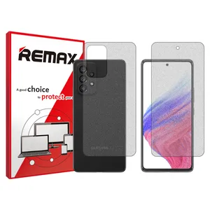 Remix matte screenprotector HyMTT model suitable for Samsung Galaxy A53 5G phones along with the back of the phone