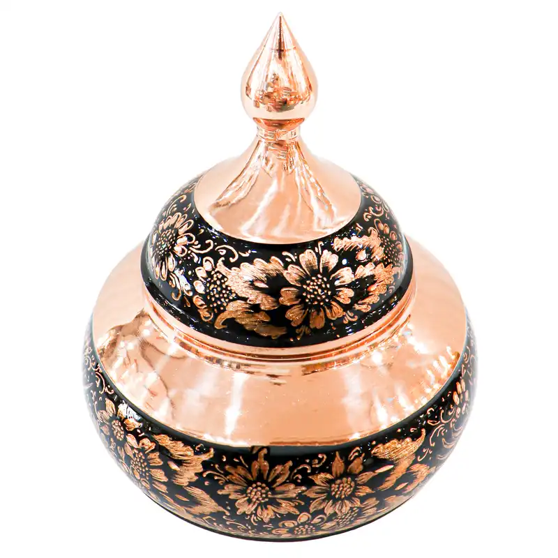 قندان مسی مدل الماس تراش کد 20p15half