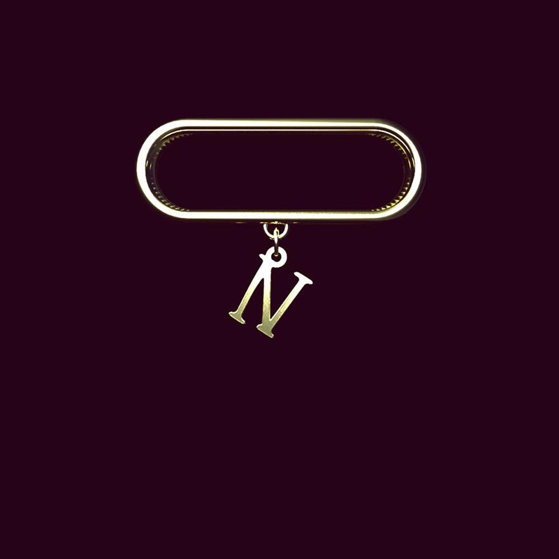 آویز ساعت طلا 18 عیار زنانه مدوپد مدل حرف N کد SL1-1678