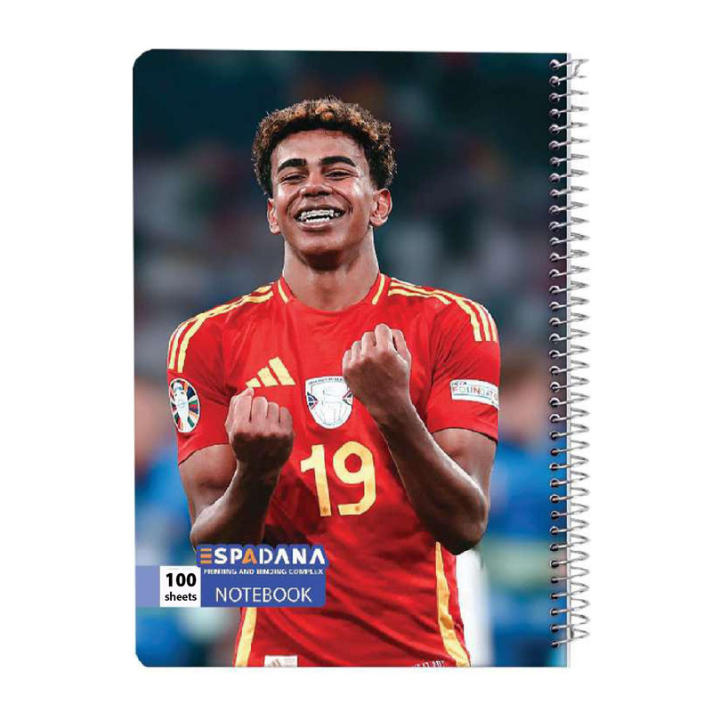 دفتر مشق 100 برگ اسپادانا مدل فوتبالی کد 12423578 مجموعه 5 عددی