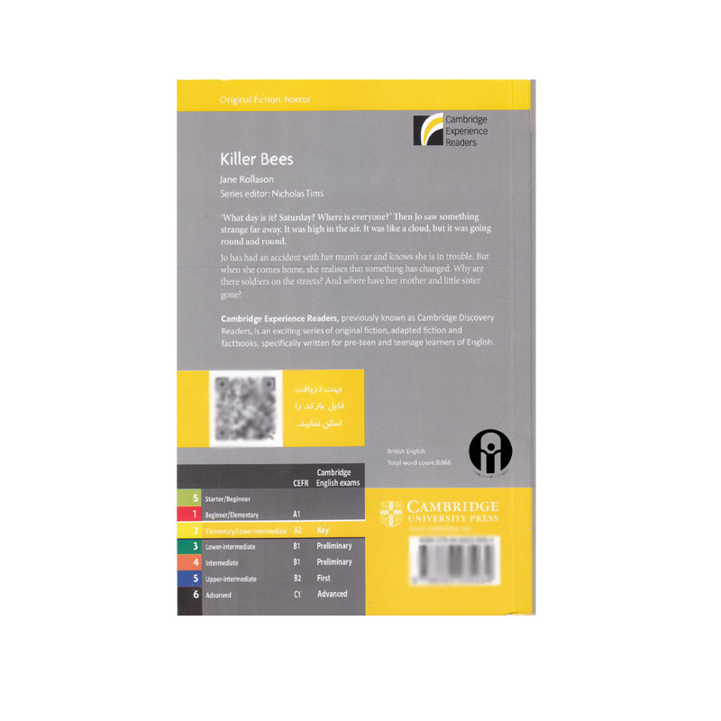 کتابCambridge Readers 2 Killer Bees اثر Jane Rollason انتشارات الوندپویان