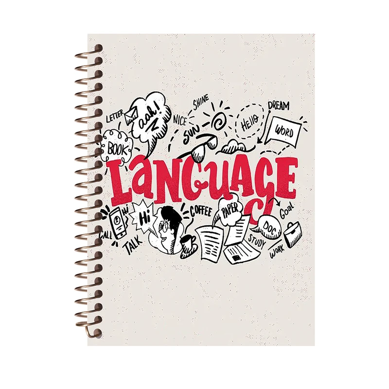 دفتر لغت 100 برگ طرح حروف انگلیسی کد W300