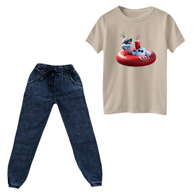 ست تی‌شرت و شلوار پسرانه مدل لاکپشت های نینجا کد 10