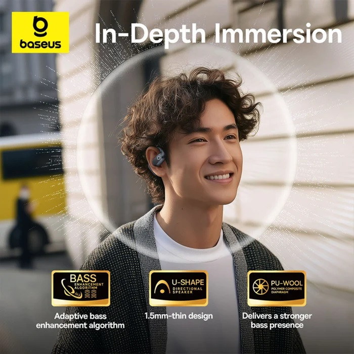 هدفون بلوتوثی بیسوس مدل Eli 2i Fit Open-Ear 