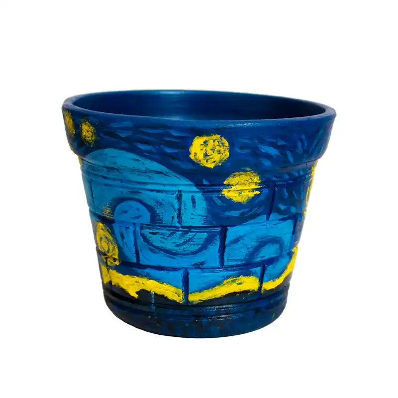 گلدان سفالی مدل شب پرستاره ونگوک کد 10