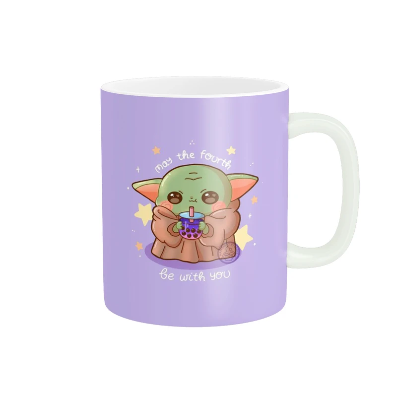 ماگ پادآفرین مدل کارتونی طرح بیبی یودا گروگو کد p9003