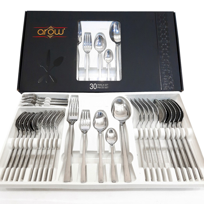 سرویس قاشق و چنگال 30 پارچه آرو مدل TR-2363