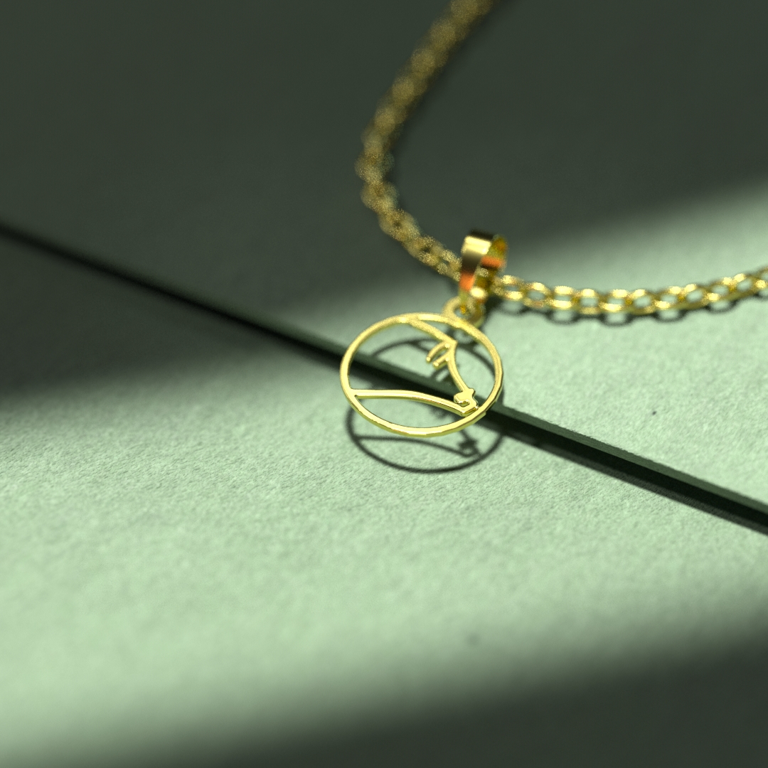 گردنبند طلا 18 عیار زنانه مدوپد مدل خوک کد B3-1-1193