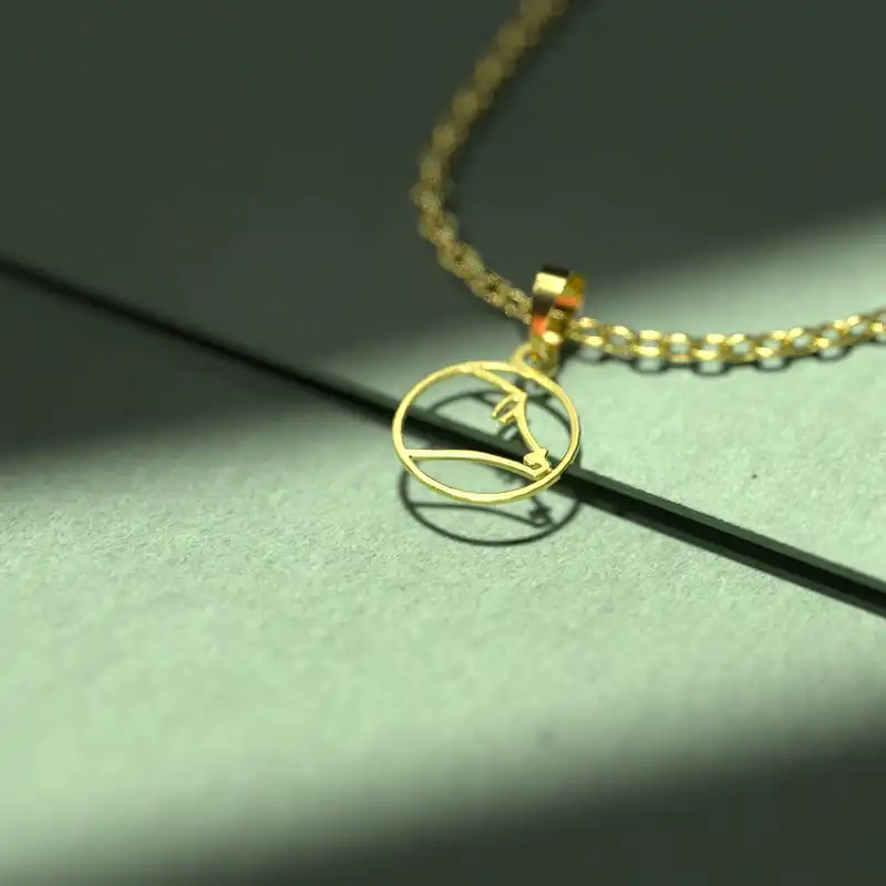 گردنبند طلا 18 عیار زنانه مدوپد مدل خوک کد B3-1-1193