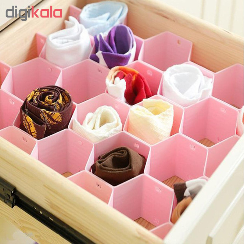 تقسیم کننده کشو طرح لانه زنبوری بسته 6 عددی