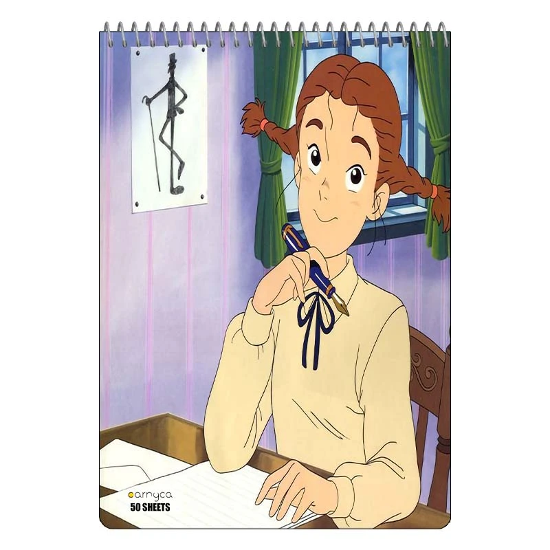 دفتر نقاشی 50 برگ سیمی کارنیکا طرح بابا لنگ دراز Daddy Long Legs کد 72779