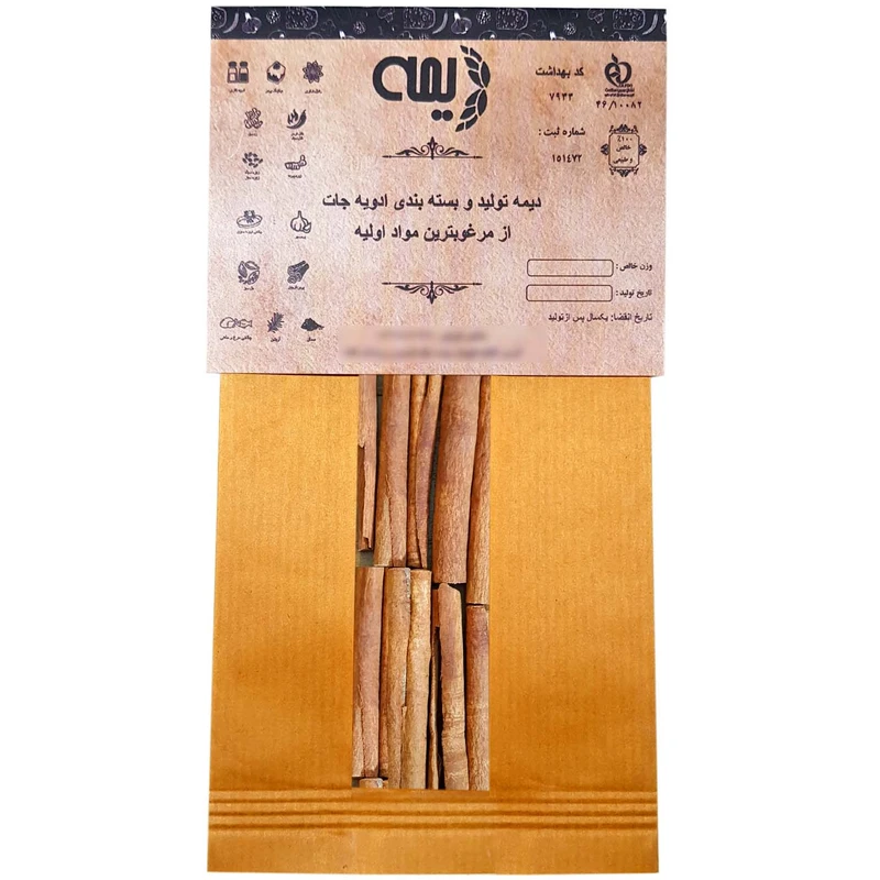 چوب دارچین لوله ای دیمه - 50 گرم