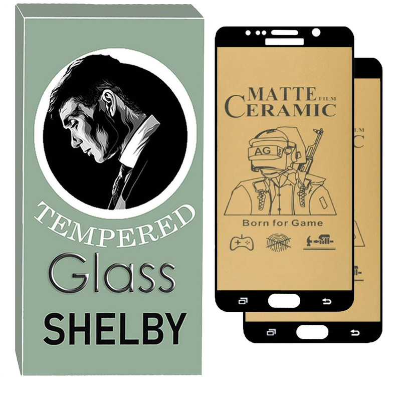  محافظ صفحه نمایش سرامیکی شلبی مدل MCR-SH مناسب برای گوشی موبایل سامسونگ Galaxy note 5 بسته دو عددی