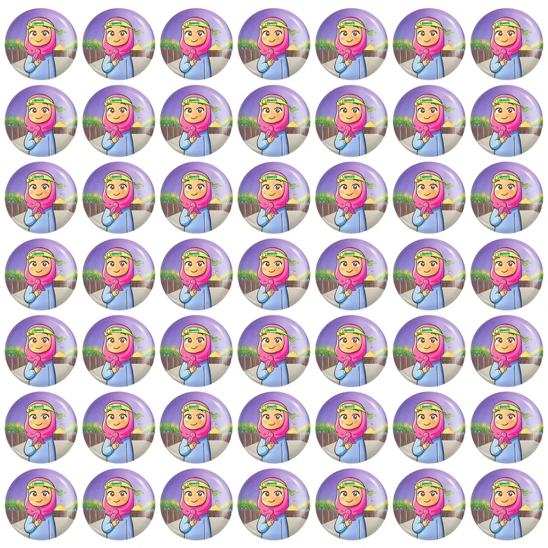 مگنت خندالو مدل کودکانه محرم و اربعین امام حسین کد 7698 بسته 49 عددی