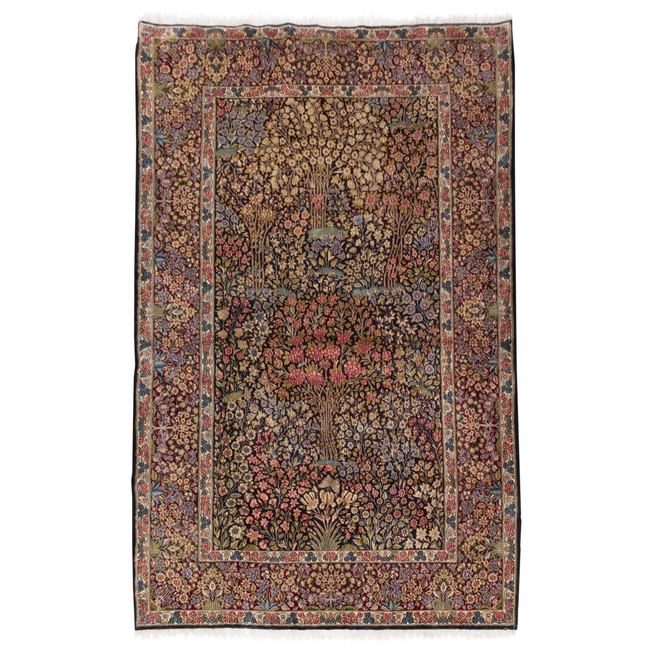 فرش قدیمی  دستباف سه و نیم متری سی پرشیا کد 187384