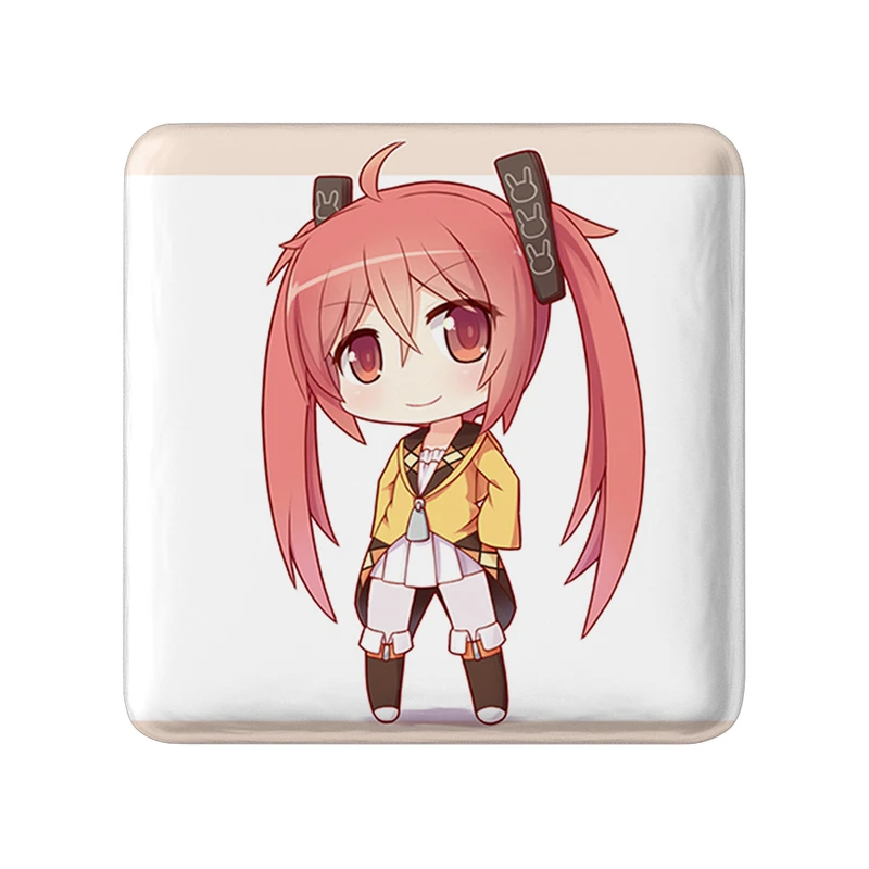 پیکسل خندالو طرح انجو و هانزاکی انیمه گلوله سیاه مدل مربعی کد 35841