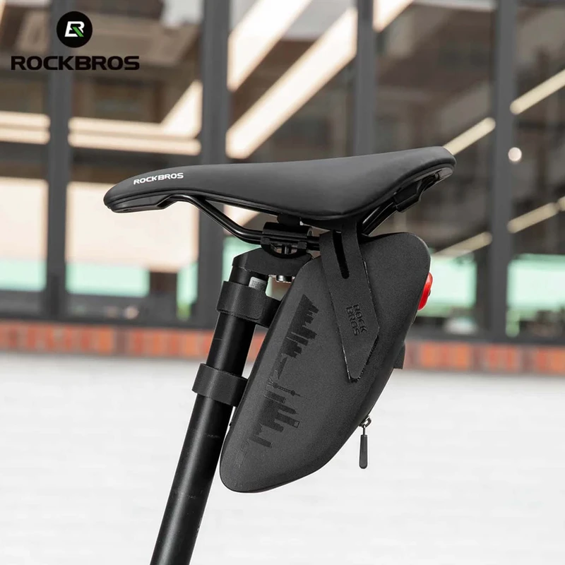 عکس شماره 3 : کیف زیر زین دوچرخه راک براس مدل چراغ دار کد 2050