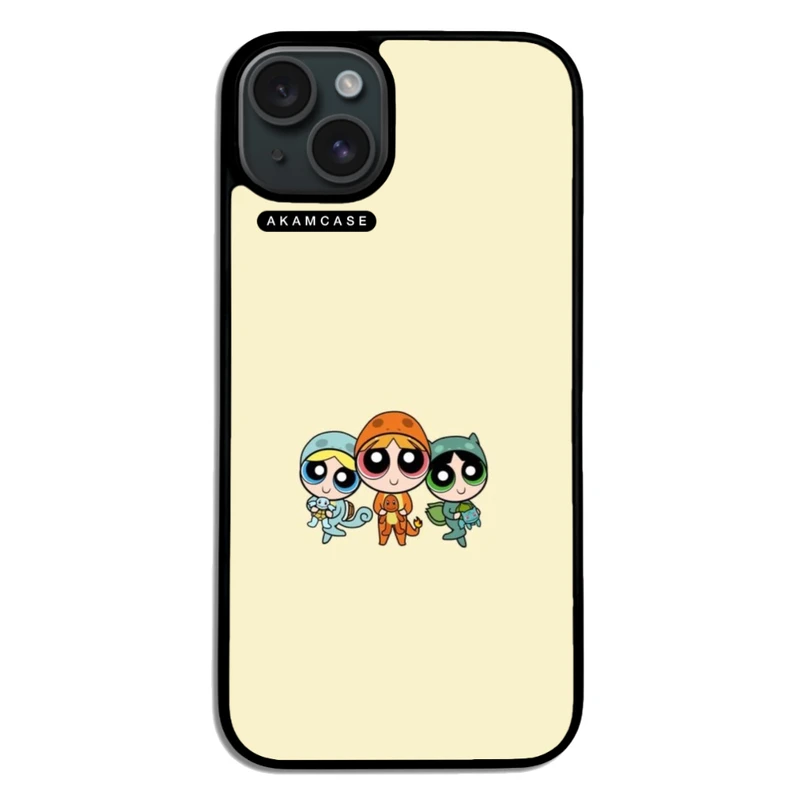 کاور آکام مدل AMCWA15PLUS-POWERPUFF GIRLS14 مناسب برای گوشی موبایل اپل iPhone 15 Plus