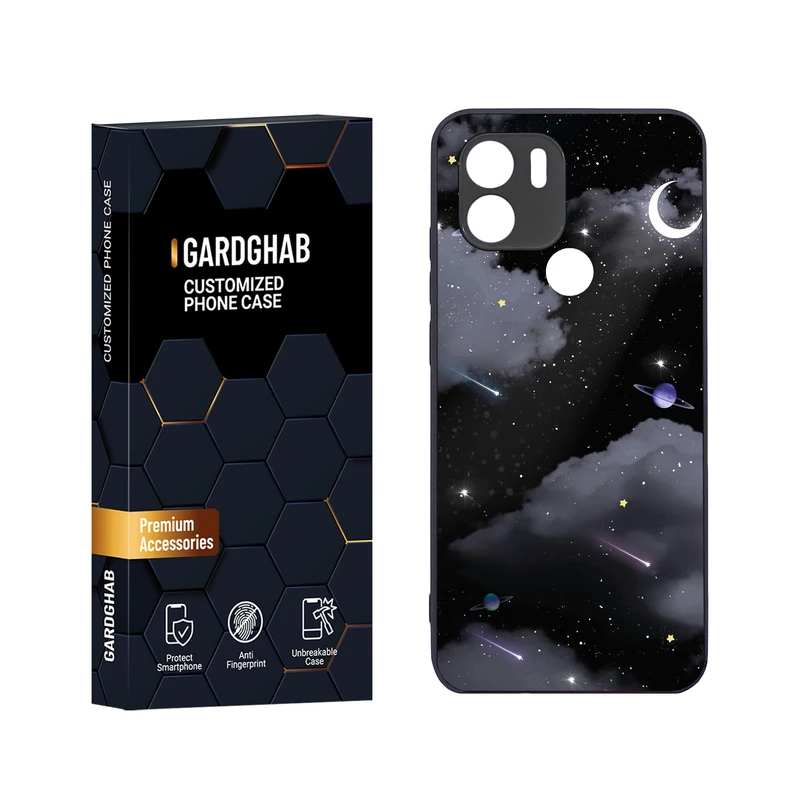 کاور گارد قاب مدل دور ژله ای هنری مناسب برای گوشی موبایل شیائومی Redmi A1 Plus / A2 Plus / Poco C51