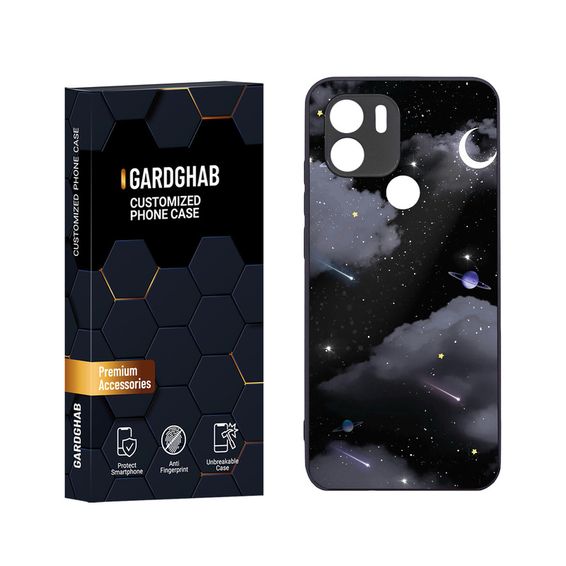 کاور گارد قاب مدل دور ژله ای هنری مناسب برای گوشی موبایل شیائومی Redmi A1 Plus / A2 Plus / Poco C51