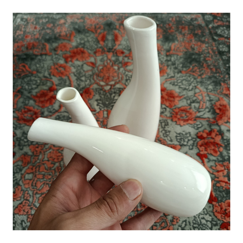 گلدان دکوری مدل مینیمال نیکورا بسته ۳ عددی