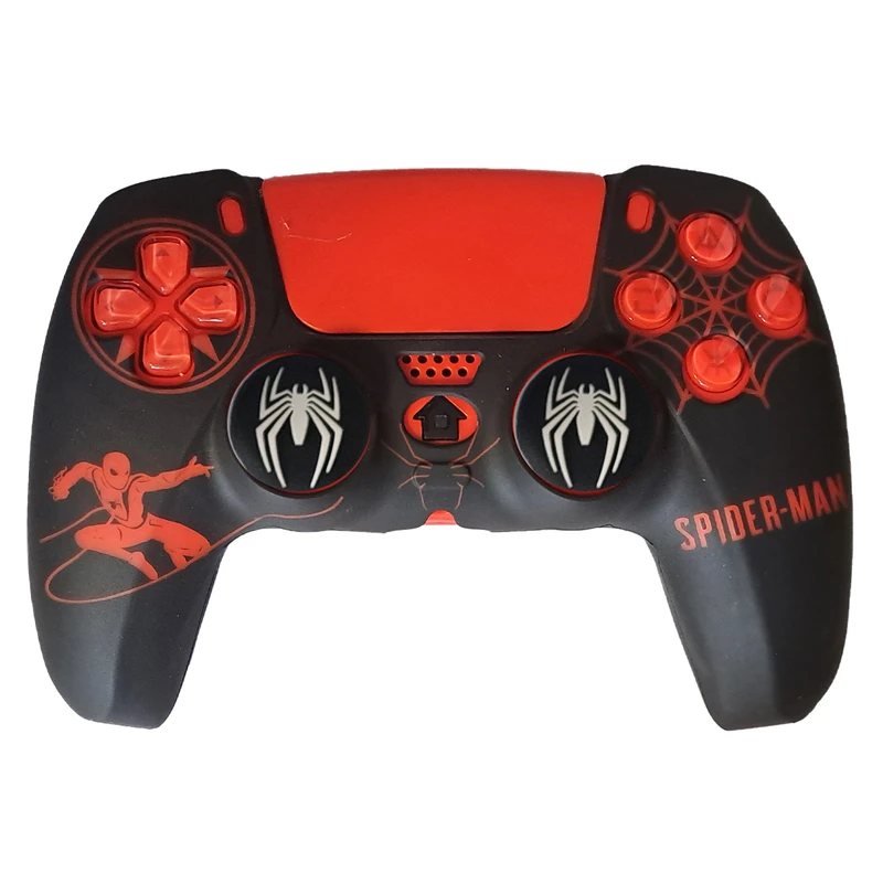 محافظ دسته بازی پلی استیشن 5 مدل Spiderman PS5422 به همراه روکش آنالوگ