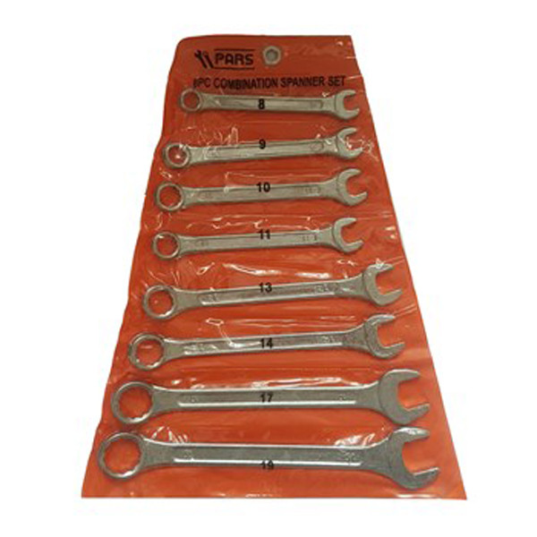 مجموعه 8 عددی اچار مدل یکسر تخت پارس مدل 8pc