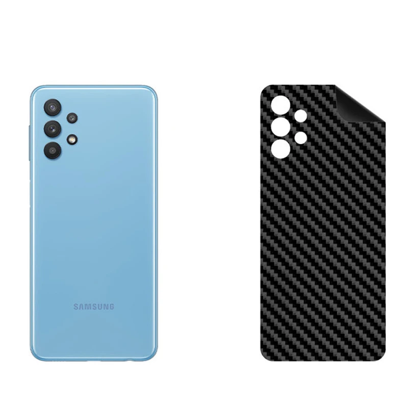 برچسب پوششی بستور مدل BT-Fiber طرح فیبر کربن مناسب برای گوشی موبایل سامسونگ Galaxy A32 5G