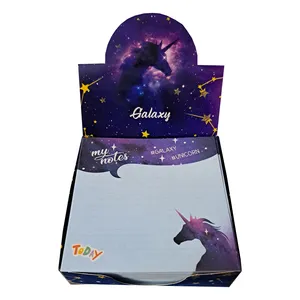 کاغذ یادداشت مدل کهکشان و یونیکورن کد 103 بسته 400 عددی