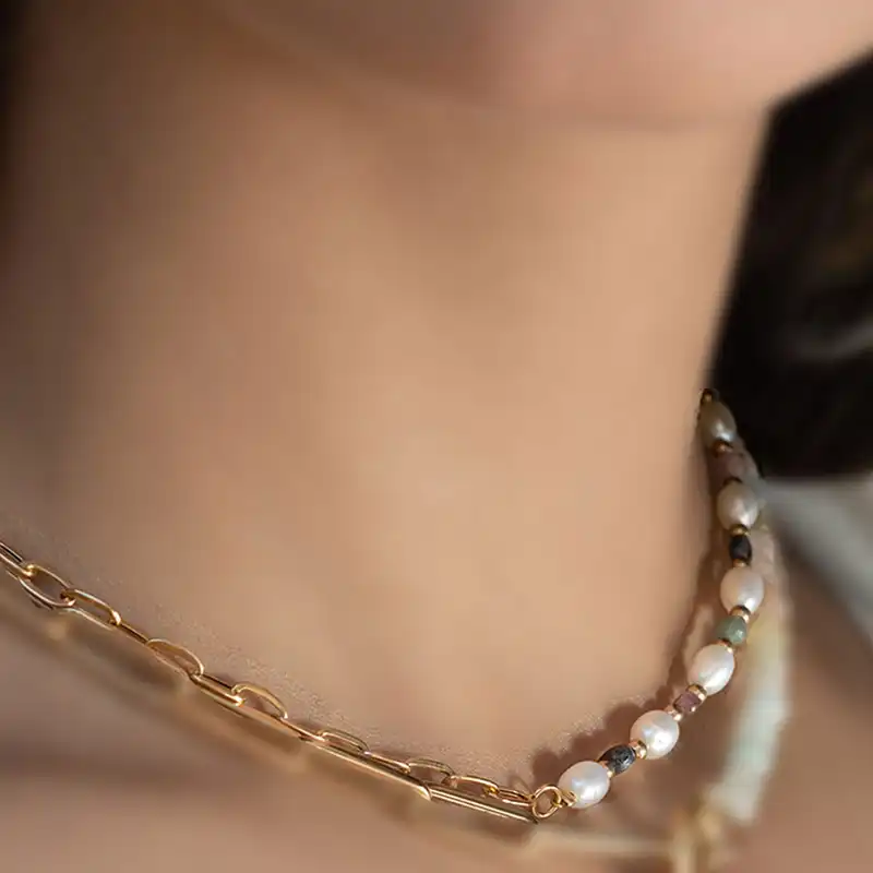 گردنبند طلا 18 عیار زنانه کیا گالری مدل AN621