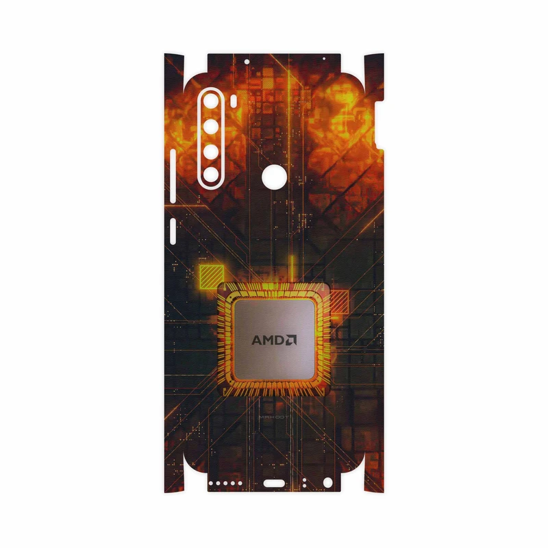برچسب پوششی ماهوت مدل AMD Brand-FullSkin مناسب برای گوشی موبایل شیائومی Redmi Note 8T