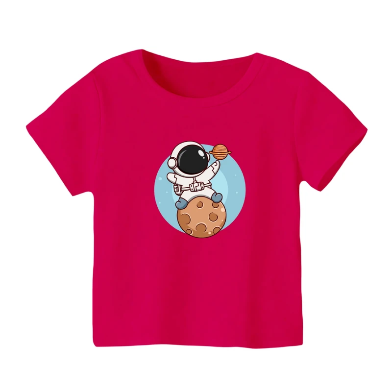 تی شرت آستین کوتاه بچگانه مدل فضانورد کد ۱۸