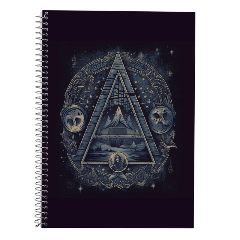 دفتر زبان 50 برگ مدوپد مدل دوخط طرح هری پاتر harrypotter کد DF10346