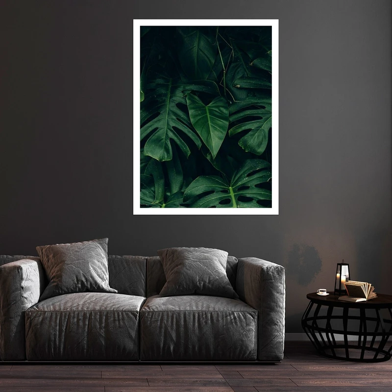 تابلو بکلیت طرح مدرن برگ انجیری مدل قاب شاسی W-S10209