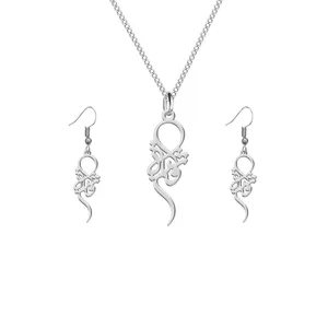 نیم ست نقره ترمه 1 طرح فرشته کد L492