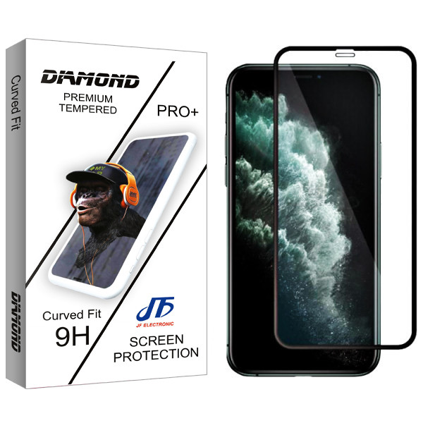 محافظ صفحه نمایش جی اف مدل Diamond glass مناسب برای گوشی موبایل اپل Iphone 11