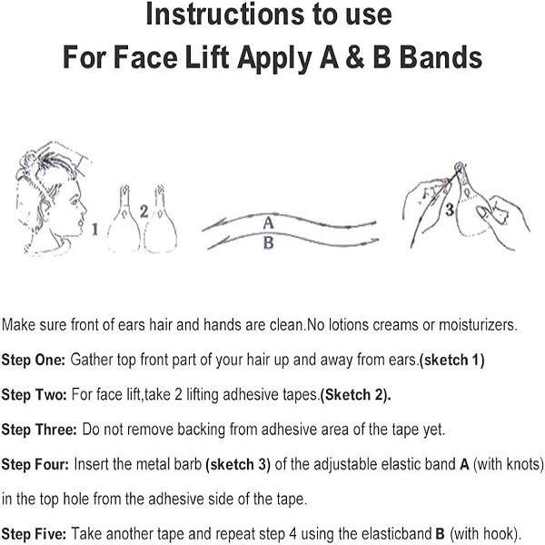 چسب لیفت صورت مدل 040 بسته 40 عددی