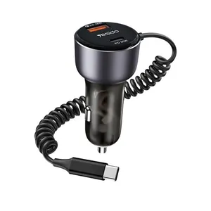 شارژر فندکی 60 وات یسیدو مدل Y56 به همراه کابل تبدیل USB-C