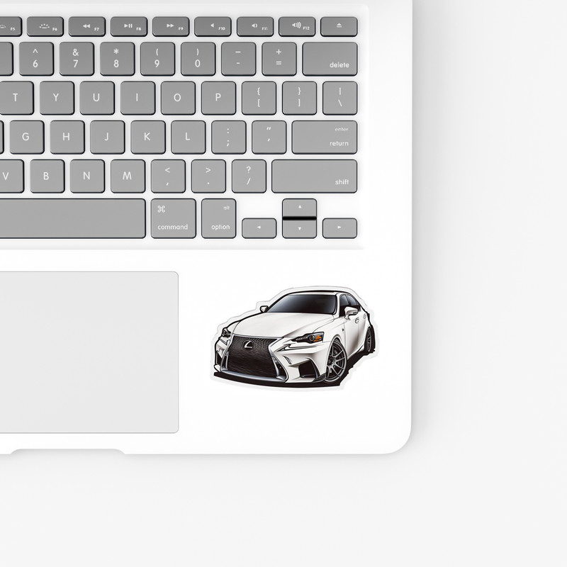 استیکر لپ تاپ و موبایل بووم طرح ماشین مدل Lexus LS300h کد KT01