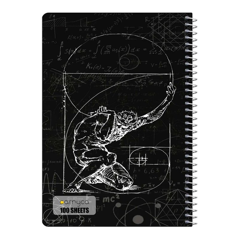 دفتر مشق 100 برگ سیمی کارنیکا طرح ریاضیات Mathematics کد 53273