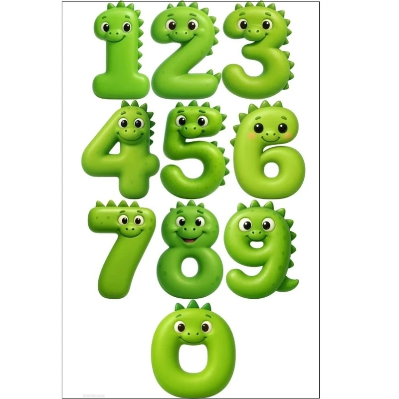 برچسب مدل اعداد انگلیسی کد 10158