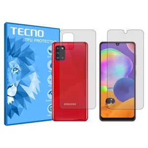 HyGEL tecno transparent screen protector suitable for Samsung Galaxy A31 mobile phone along with back protector