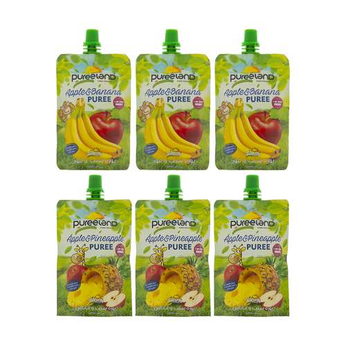 پوره طعم دار پوره لند - 90 گرم مجموعه 6 عددی