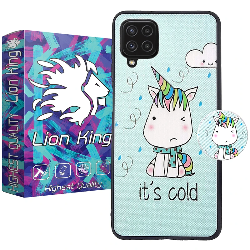  کاور لاین کینگ مدل itis coldi مناسب برای گوشی موبایل سامسونگ Galaxy A42 به همراه پایه نگهدارنده