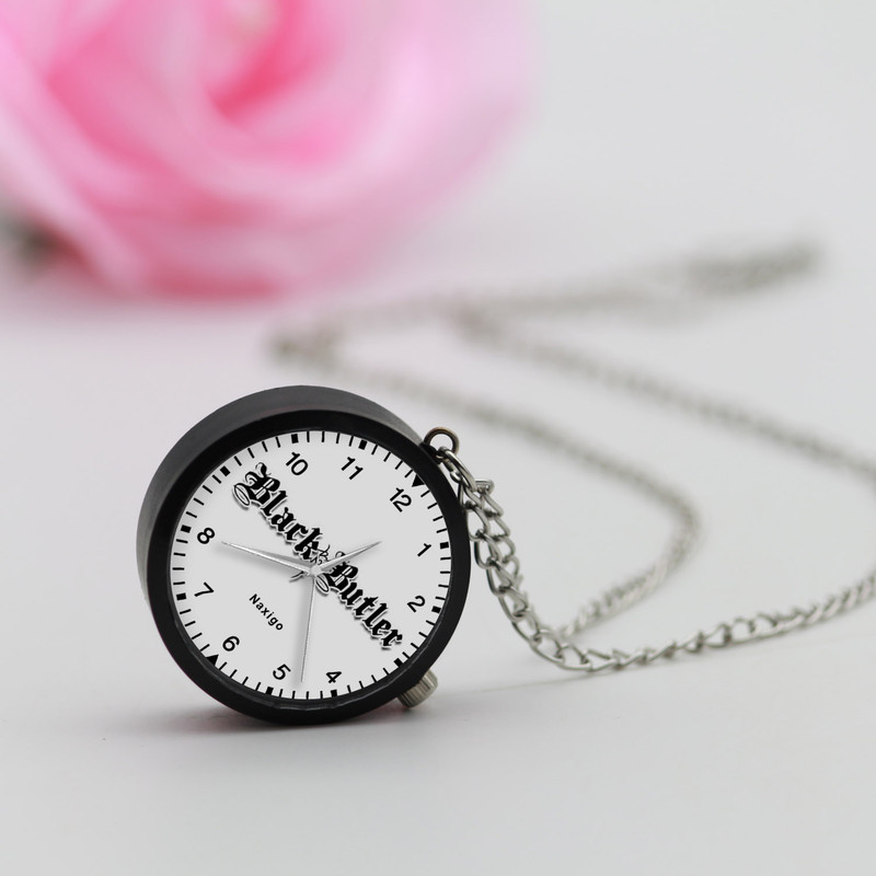 ساعت گردنبندی عقربه ای ناکسیگو مدل Black Butler کد NF13460