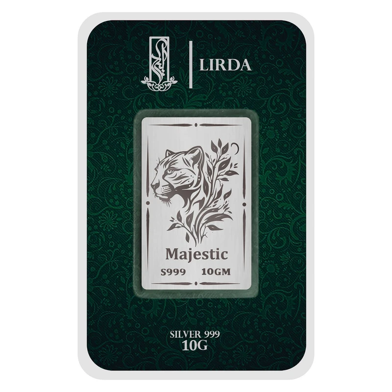 شمش نقره لیردا طرح پلنک کد 999-10 Majestic