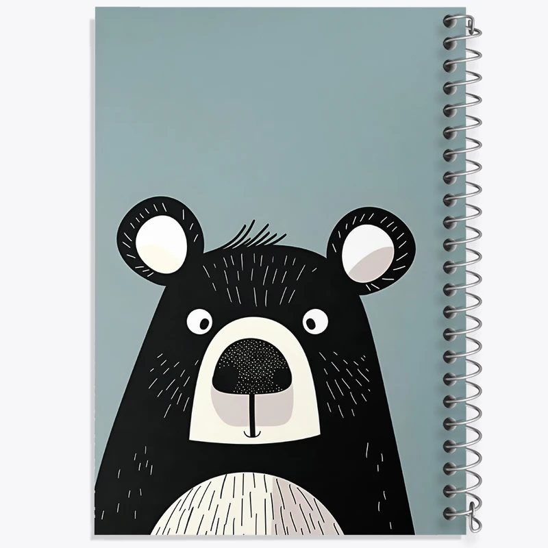 دفتر شطرنجی 50 برگ خندالو طرح خرس بامزه کد F6376